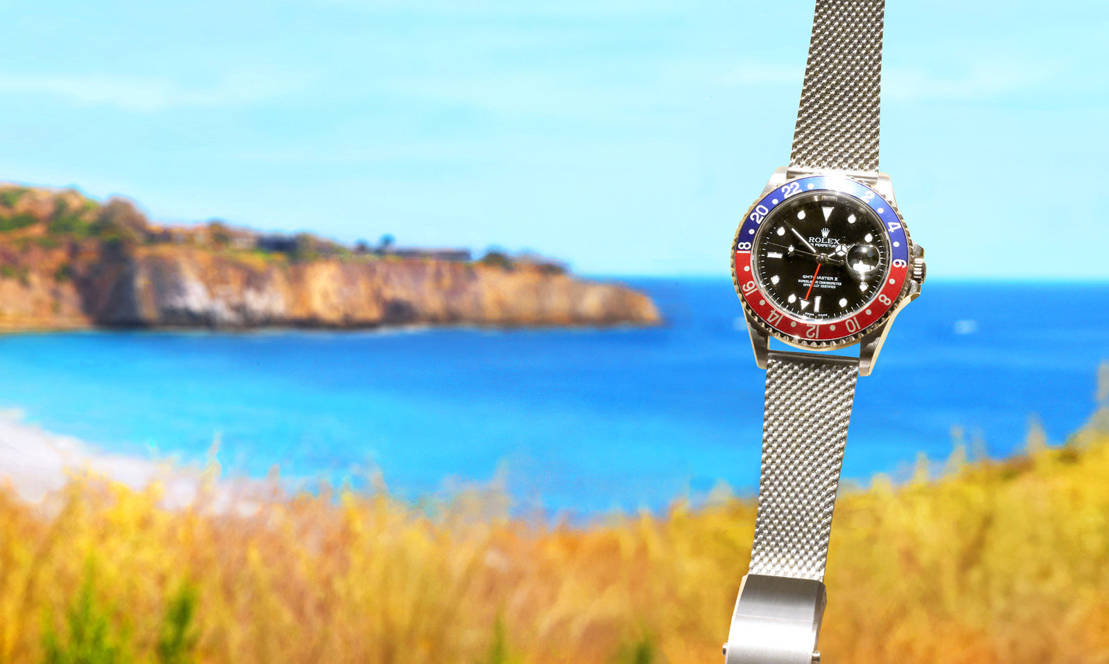 Arroway Milanese mesh bracelet, Tapered German-made OEM quality mesh bracelet - Arroway Modular Bracelets - AMB-001 on Rolex 16710