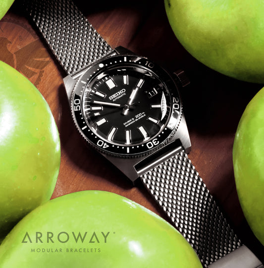 Arroway Milanese Mesh bracelet, 19mm, compatible with Seiko watches, sbdx041, sla043, beams, limited edition 18