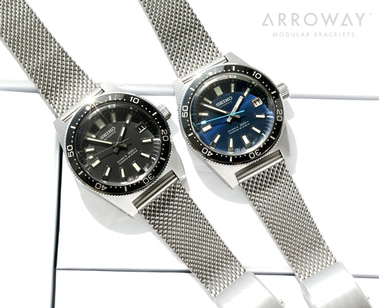 Arroway Milanese Mesh bracelet, 19mm, compatible with Seiko watches, sbdx041, sla043, beams, limited edition 21