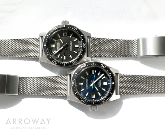 Arroway Milanese Mesh bracelet, 19mm, compatible with Seiko watches, sbdx041, sla043, beams, limited edition 22