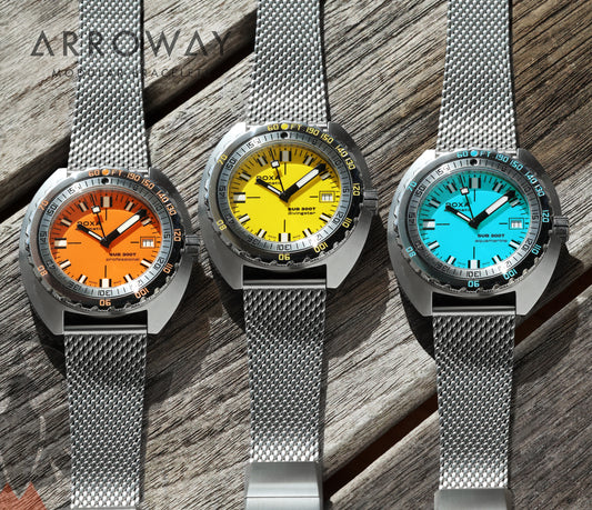 Arroway Milanese Mesh bracelet, 20mm, compatible with Doxa SUB 300T 36