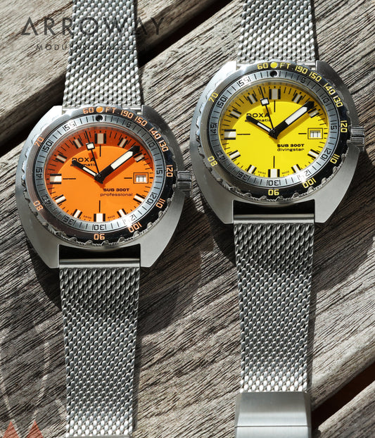 Arroway Milanese Mesh bracelet, 20mm, compatible with Doxa SUB 300T 37