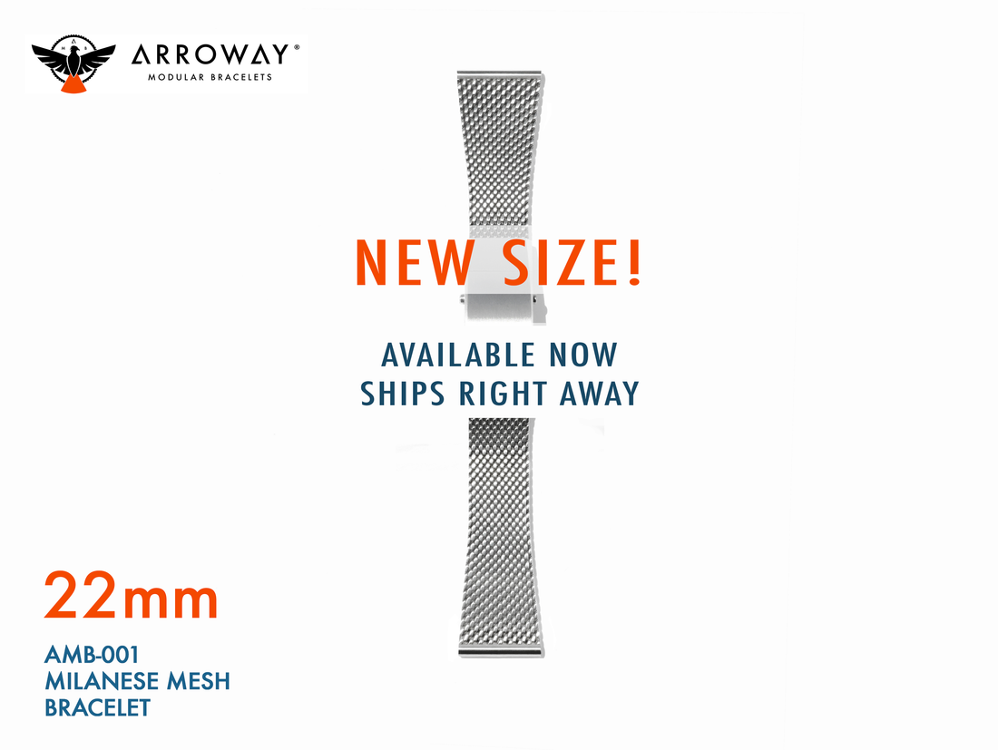 AMB-001 - 米蘭網紋錶鏈 - 22 x 16 毫米（預訂）