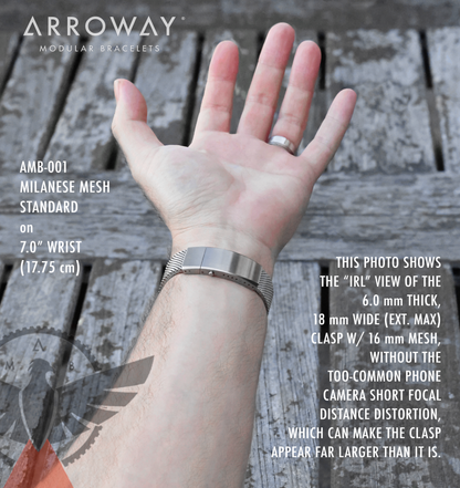 AMB-001 Milanese Mesh Bracelet - 20 x 16 mm